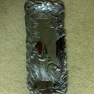 Vintage 1997 Arthur Court Silver Tray with Duck  Motif